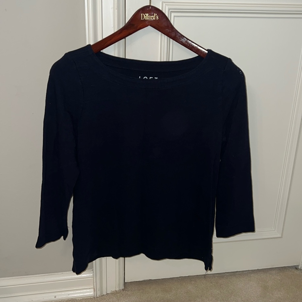 Ann Taylor Loft cotton three quarter tshirt